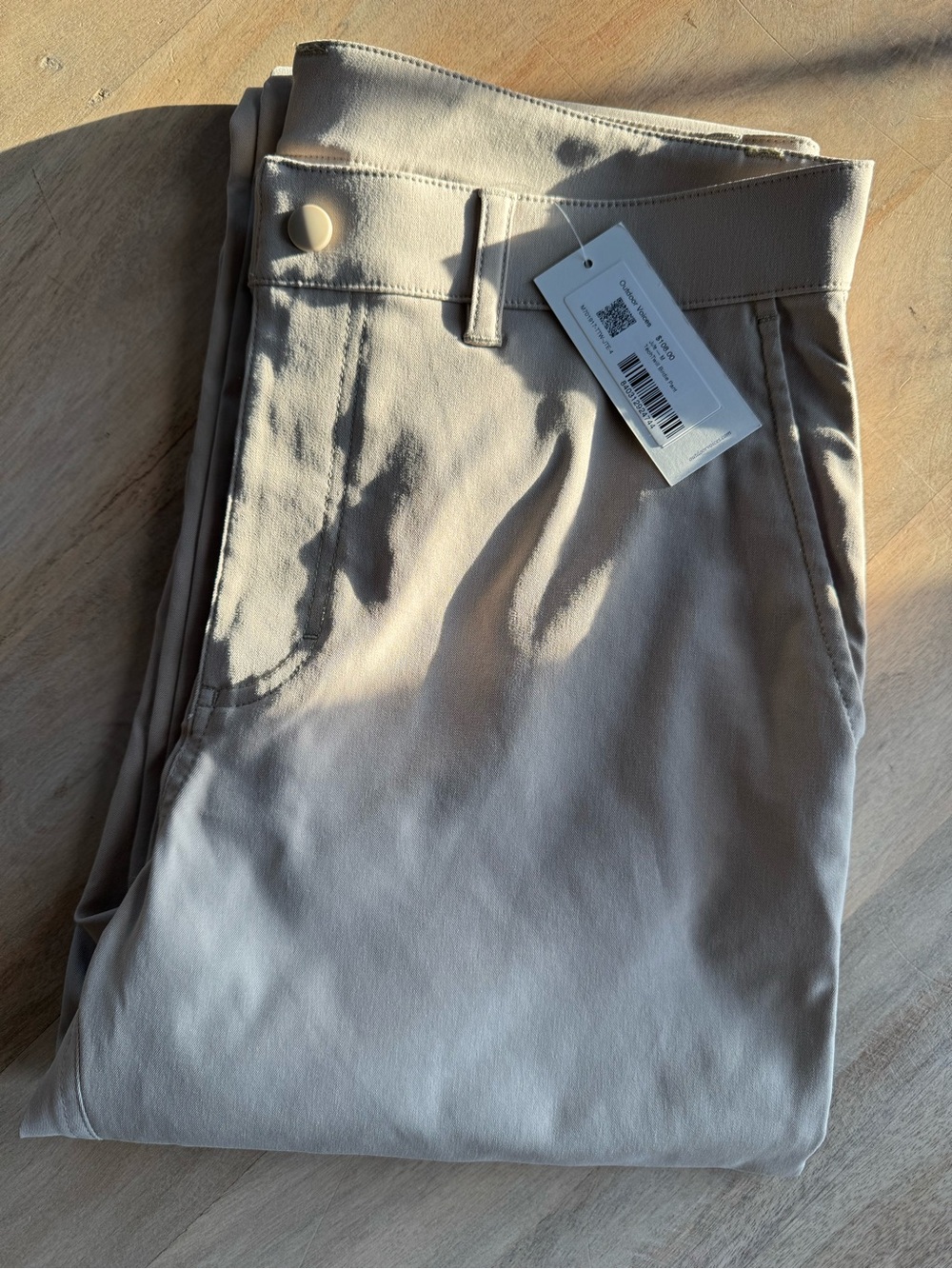 NWT 🏷️ Men's Outdoor Voices TechTwill Birdie Pant - Jute (stone beige)